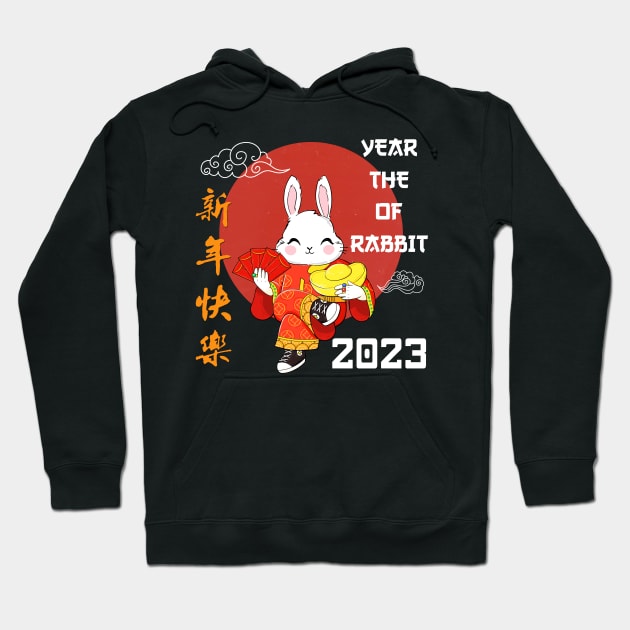 Happy Chinese New Year 2023 - Year of the Rabbit 2023 Hoodie by Jhon Towel